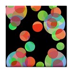 Colorful circles Tile Coasters Front