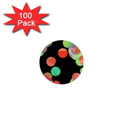 Colorful Circles 1  Mini Magnets (100 Pack)  by Valentinaart