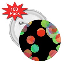 Colorful Circles 2 25  Buttons (100 Pack)  by Valentinaart