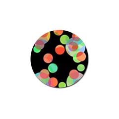 Colorful Circles Golf Ball Marker by Valentinaart