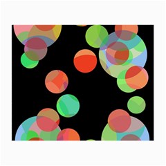 Colorful Circles Small Glasses Cloth by Valentinaart