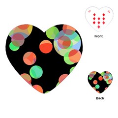 Colorful Circles Playing Cards (heart) 