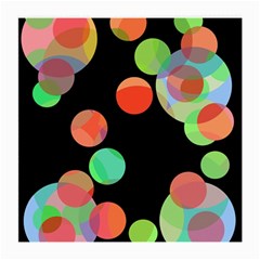 Colorful Circles Medium Glasses Cloth (2-side) by Valentinaart