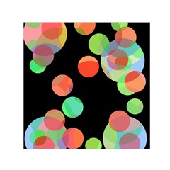 Colorful Circles Small Satin Scarf (square) by Valentinaart