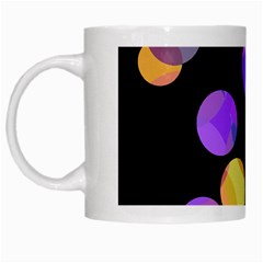 Colorful Decorative Circles White Mugs by Valentinaart