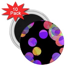 Colorful Decorative Circles 2 25  Magnets (10 Pack)  by Valentinaart