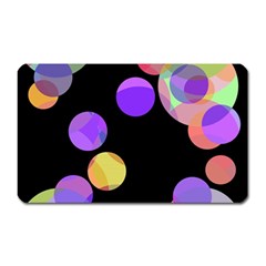 Colorful Decorative Circles Magnet (rectangular) by Valentinaart