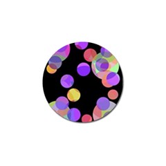 Colorful Decorative Circles Golf Ball Marker (4 Pack) by Valentinaart