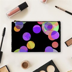 Colorful Decorative Circles Cosmetic Bag (medium)  by Valentinaart