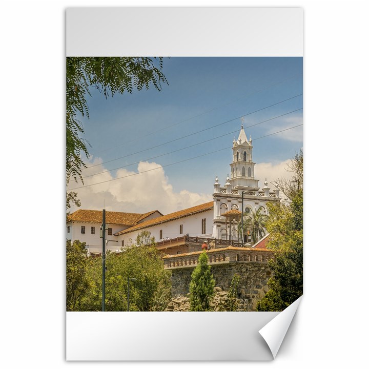 Historic Center Of Cuenca, Ecuador Canvas 24  x 36 