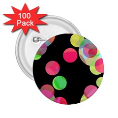 Colorful Decorative Circles 2 25  Buttons (100 Pack)  by Valentinaart