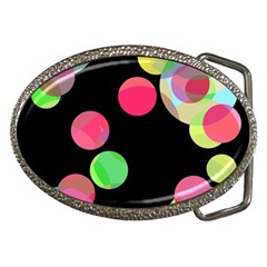 Colorful Decorative Circles Belt Buckles by Valentinaart