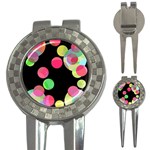 Colorful decorative circles 3-in-1 Golf Divots Front