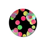 Colorful decorative circles Magnet 3  (Round) Front