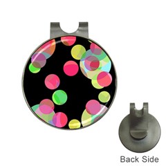 Colorful Decorative Circles Hat Clips With Golf Markers by Valentinaart