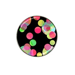 Colorful Decorative Circles Hat Clip Ball Marker by Valentinaart