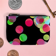 Colorful Decorative Circles Mini Coin Purses by Valentinaart