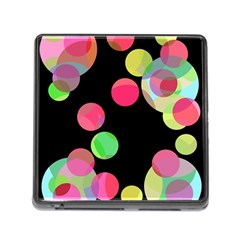 Colorful Decorative Circles Memory Card Reader (square) by Valentinaart