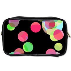 Colorful Decorative Circles Toiletries Bags by Valentinaart