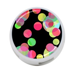 Colorful Decorative Circles 4-port Usb Hub (two Sides)  by Valentinaart