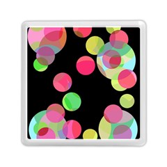 Colorful Decorative Circles Memory Card Reader (square) 