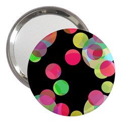 Colorful Decorative Circles 3  Handbag Mirrors by Valentinaart