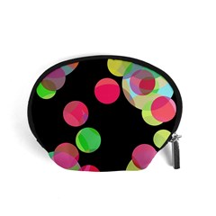 Colorful Decorative Circles Accessory Pouches (small) 