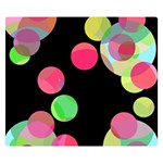 Colorful decorative circles Double Sided Flano Blanket (Small)  50 x40  Blanket Front