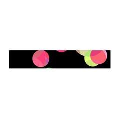 Colorful Decorative Circles Flano Scarf (mini)