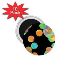 Orange circles 1.75  Magnets (10 pack) 