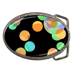 Orange circles Belt Buckles