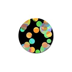 Orange circles Golf Ball Marker (10 pack)