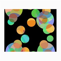 Orange circles Small Glasses Cloth