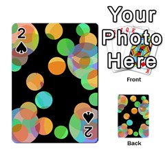 Orange circles Playing Cards 54 Designs 