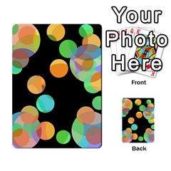 Orange circles Multi-purpose Cards (Rectangle) 