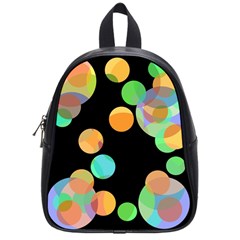 Orange circles School Bags (Small) 