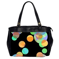 Orange circles Office Handbags (2 Sides) 