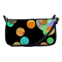 Orange circles Shoulder Clutch Bags