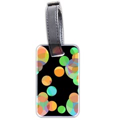 Orange circles Luggage Tags (Two Sides)