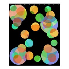 Orange Circles Shower Curtain 60  X 72  (medium)  by Valentinaart