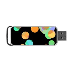 Orange circles Portable USB Flash (One Side)