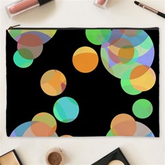 Orange circles Cosmetic Bag (XXXL) 