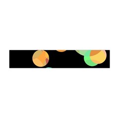 Orange circles Flano Scarf (Mini)