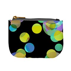 Yellow Circles Mini Coin Purses by Valentinaart