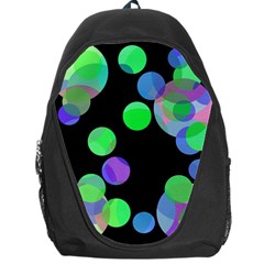 Green Decorative Circles Backpack Bag by Valentinaart