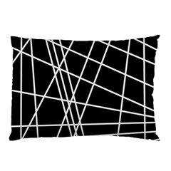 Black And White Simple Design Pillow Case