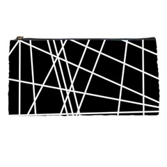 Black And White Simple Design Pencil Cases by Valentinaart