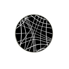 Black And White Elegant Lines Hat Clip Ball Marker (10 Pack) by Valentinaart