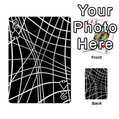 Black And White Elegant Lines Playing Cards 54 Designs 