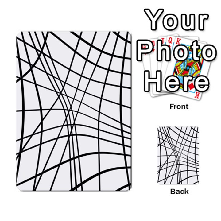 Black and white decorative lines Multi-purpose Cards (Rectangle) 